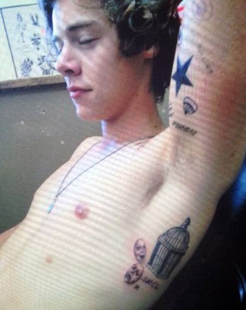 butterfly tattoo harry styles
 on Harry Styles 10 Reason Why Taylor Swift Knew He Was Trouble