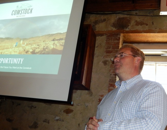 Dave Thomas, Director of Mining and Processing, explains the Comstock