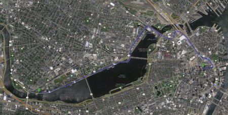 MIT to Boston journey in Google