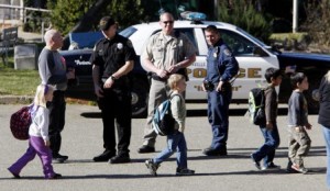 Gunshots fired in a nearby school