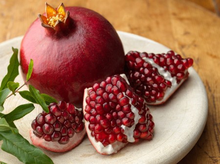 Pomegranates for Prosperity and Fertility 1 pomegranate for prosperity and fertility