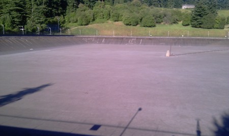 Empty Water Reservoir