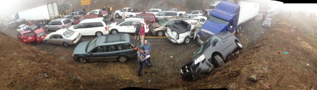 Thirty Seven Car Pileup in NC