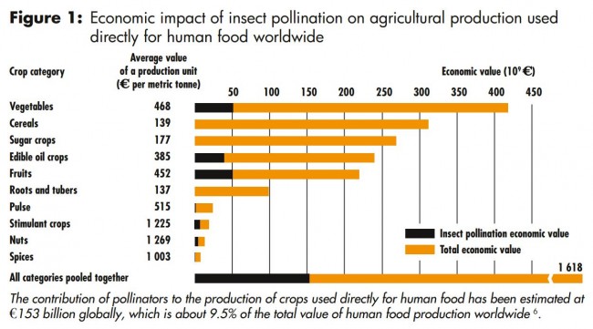 Honey Bee Global Food Dependence