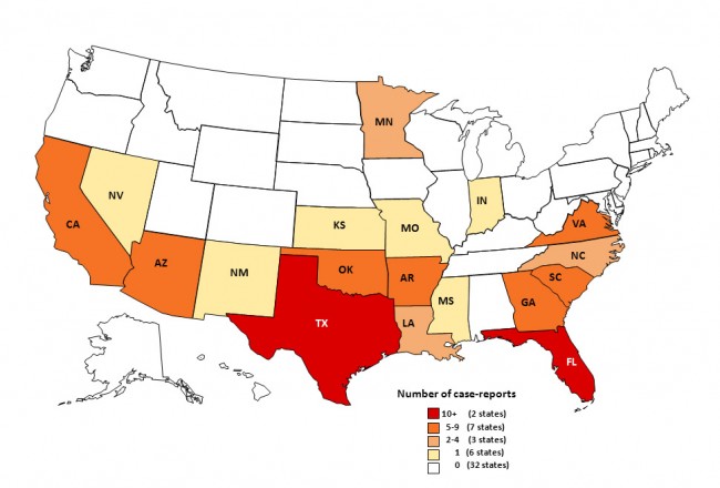Brain-Eating Infection Can Kill 99 Percent of Victims 2 Fowleri Incidence Across the United States