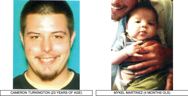 Las Vegas: Missing Infant 4-month-old Mykel Martinez Cameron and Cameron Turkington 