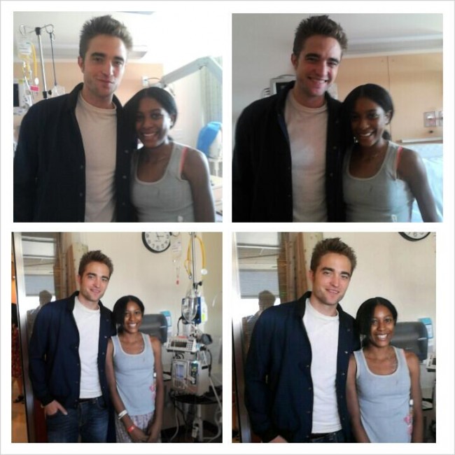 Robert Pattinson Visits LA Children's Hospital 1 Robert Pattinson and Patients