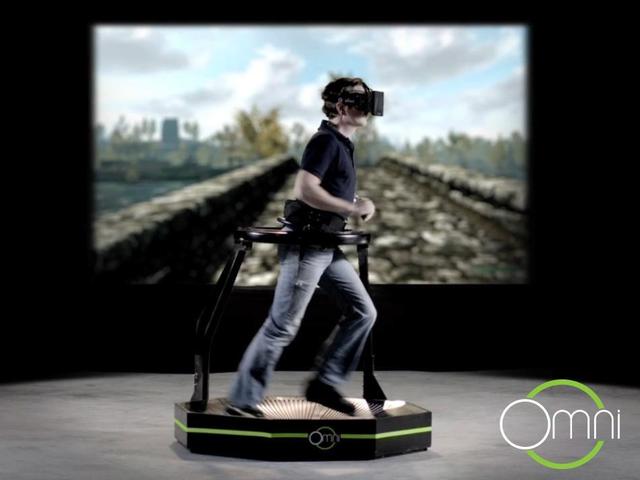 virtuix omni treadmill, vr, fitness