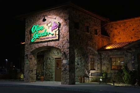 Darden owns is Olive Garden, Red Lobster and Longhorn Steakhouse.