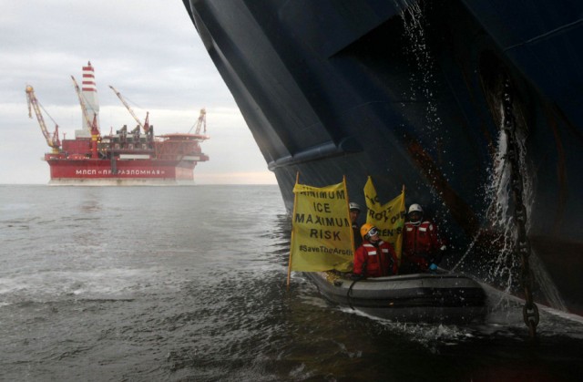 Greenpeace Protest in Arctic