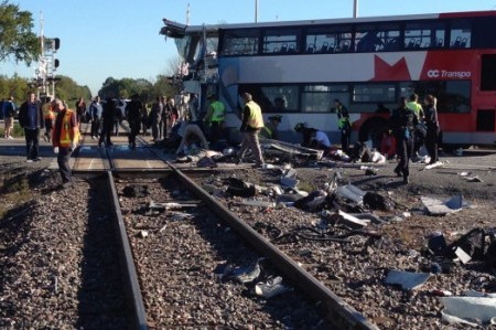 'Six dead' in Ottawa, Canada After Bus and Train Collision