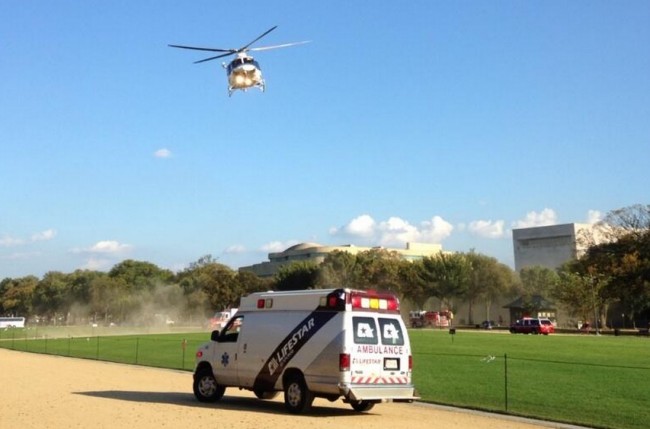 DC Police Airlift a Man Who Set Himself on Fire at the National Mall