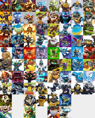 Enjoy the new and old characters for Skylander