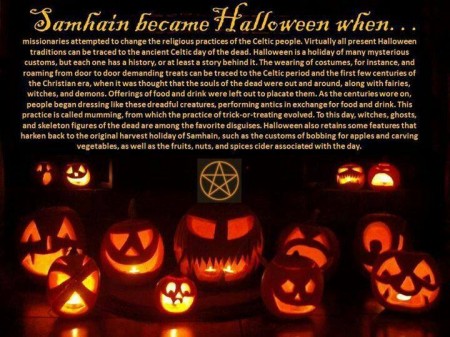 Samhain became Halloween