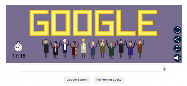 Doctor Who Whodle Google Doodle 