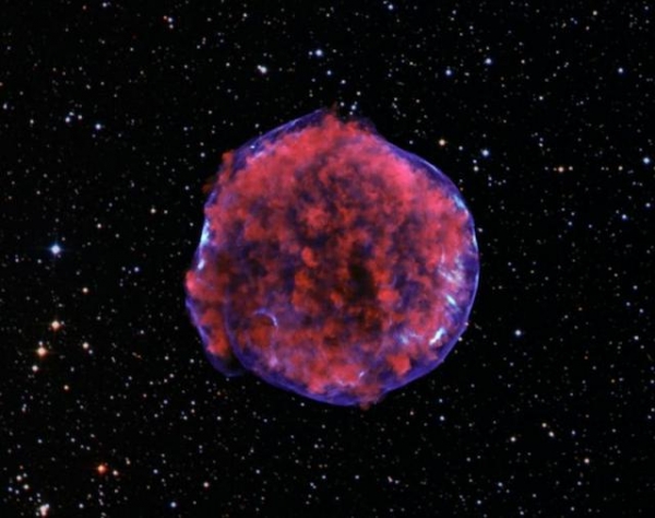 Supernova remnant illuminated by Mach 1000 reverse shock wave