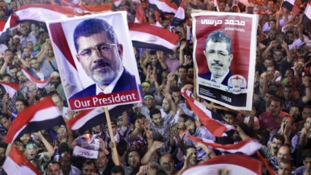 Supporters for Morsi Gather