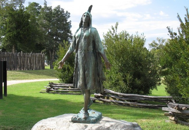 Pocahontas statue at Jamestown