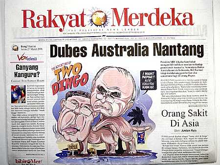 2006 Offensive Cartoon in Indonesian Newspaper