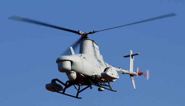Robots can be UAVs like the "Fire Scout"