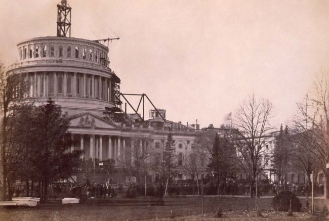 U.S. Capitol Dome in Need of Some TLC 2 U.S. Capitol dome under construction