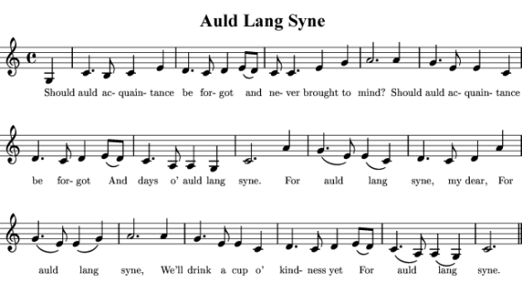 Will You Be Singing 'Auld Lang Syne' Tuesday Night? 3 Will You be Singing Auld Lang Syne Tuesday Night?
