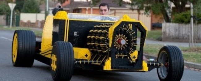 Lego Car is Full Size, Runs on Air And is Drivable Lego