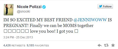 JWoww Announces Pregnancy Snooki Celebrates