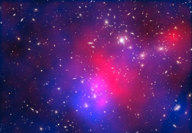 Hubble uses gravitational lensing to observe galaxies around Abell 2744