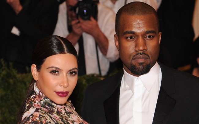 Kanye West and Kim Kardashian