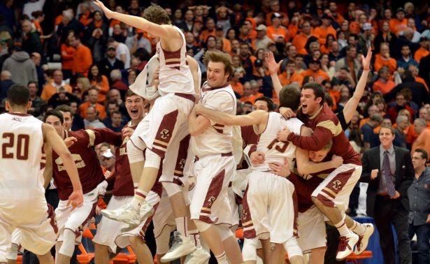 Boston College Upsets No. 1 Syracuse boston college