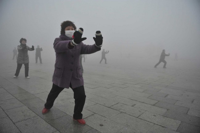 Beijing Polluted With Dangerous Smog Beijing