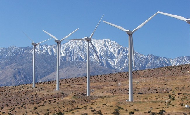 California desert wind farm