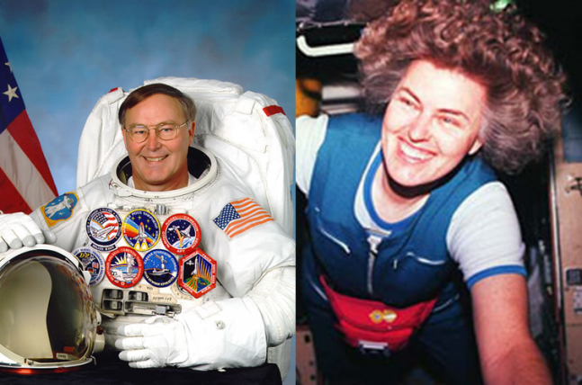 2014 astronaut hall of fame jerry ross and shannon lucid