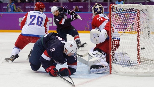 U.S. and Russia Hockey