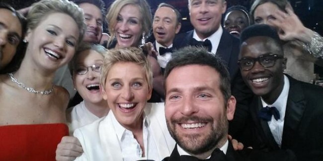 Ellen DeGeneres' Oscars Selfie Causes Twitter to Crash degeneres