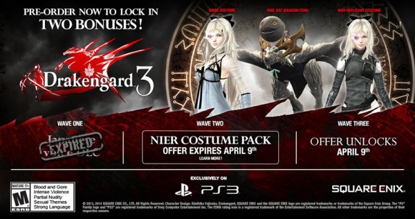 preorder Drakengard 3 bonuses 
