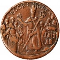 St. Patrick and shamrock