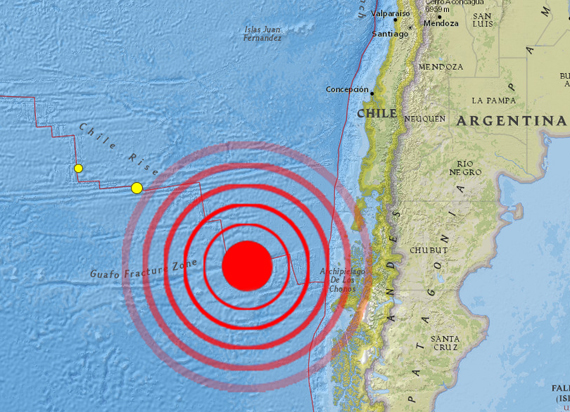 Quake Measuring 8.2 off Chile Coast Created Possible Tsunami Quake