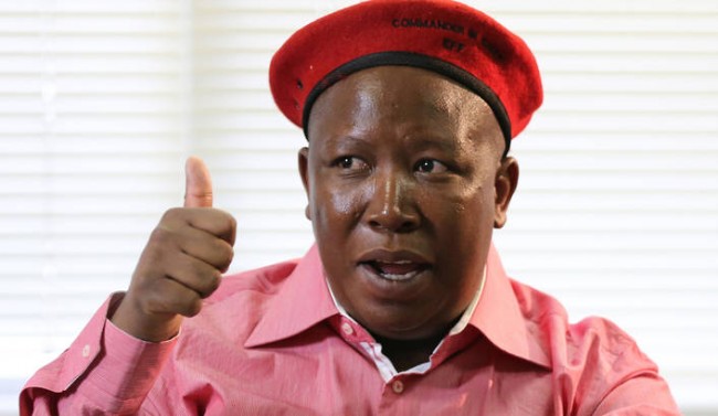 Julius Malema With Kim Heller and the Afrikaners Malema