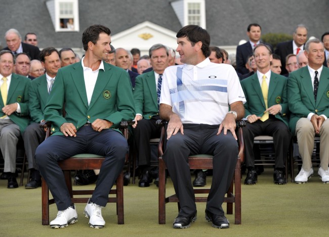 Masters Tournament Bubba Watson Adam Scott golf Shots