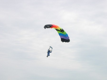 Skydiver in Arizona