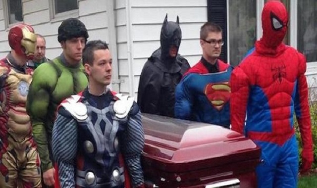 5-Year-Old Cancer Victim Buried By the Superheroes He Loved