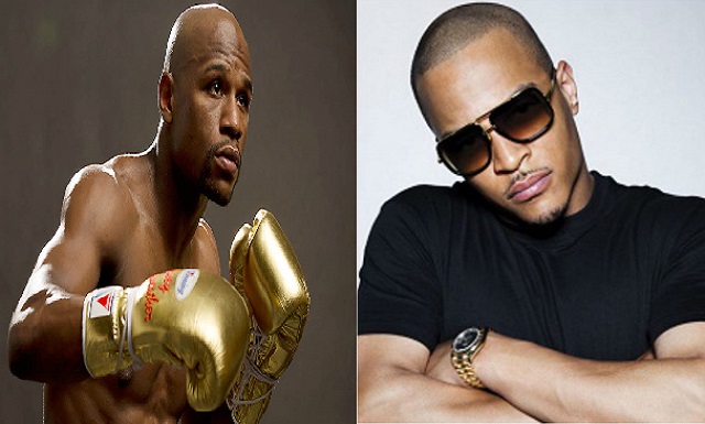 Mayweather and Harris upset restaurant while getting physical