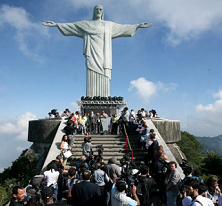 Giant Floating Jesus in Preparation of FIFA World Cup Angers Christians
