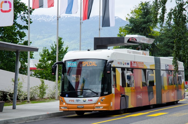 Electric Buses in Switzerland Flash Charge in 15 Seconds electric buses