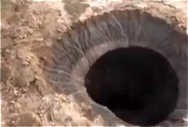 Giant Holes in Siberia Giant Holes