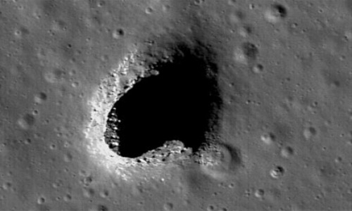 Giant Holes on the Moon Giant Holes