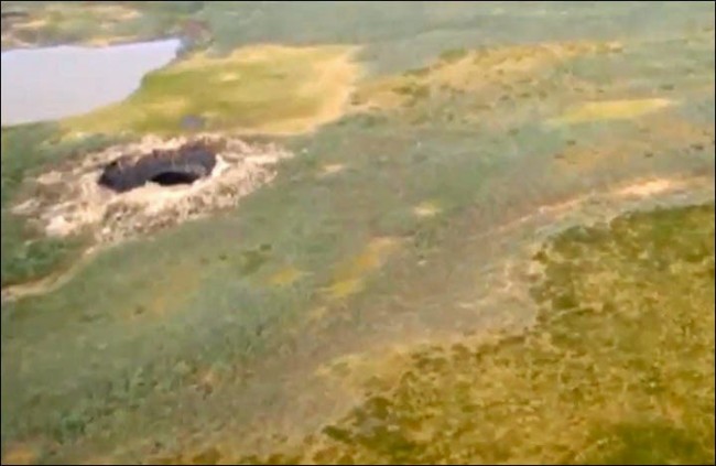 Research Team Investigating Mysterious Crater at 'End of the World'