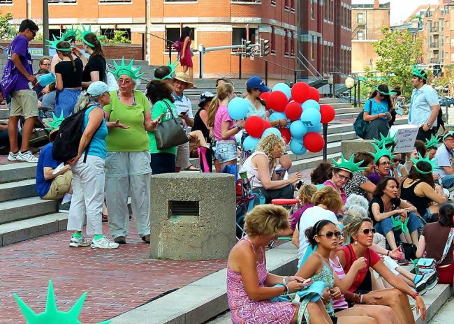 Boston Protesters Hold Rally Against Hobby Lobby Ruling 1 Boston